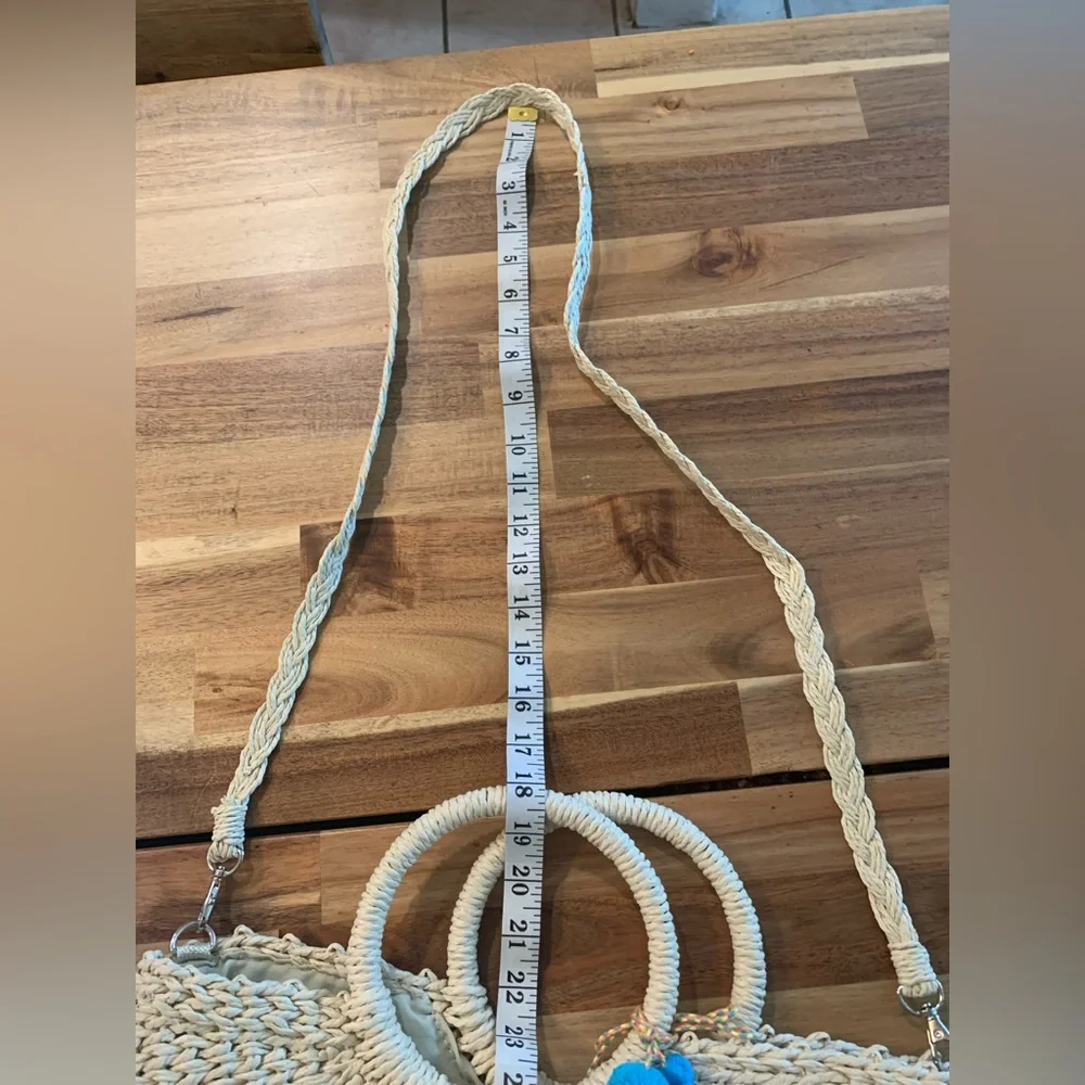 Hand Woven Handbag Boho Style NWT - Picture 8 of 9